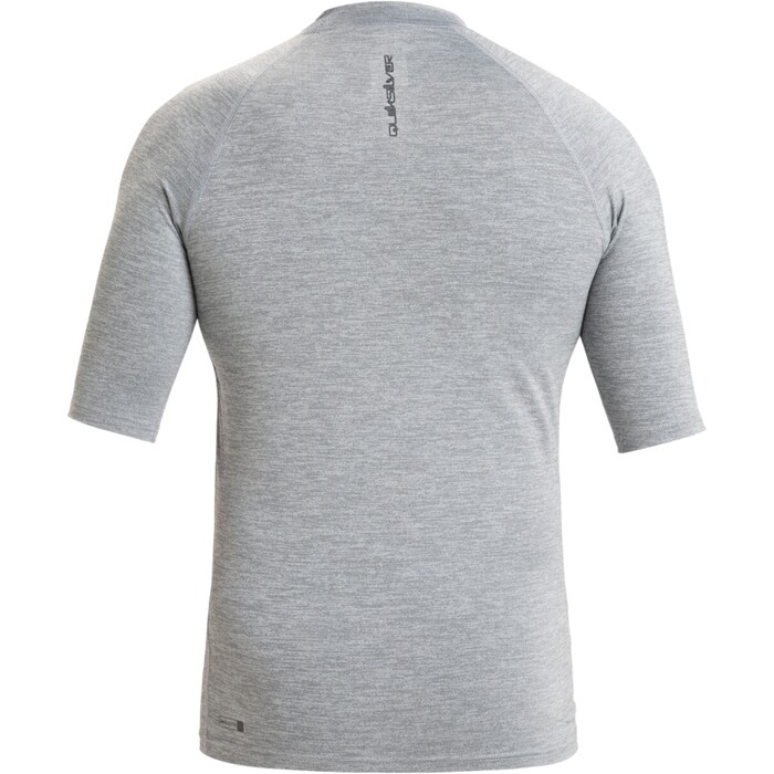 2024 Quiksilver Hombres Everyday UPF50 Chaleco De Licra De Manga Corta AQYWR03130 - Quarry Heather